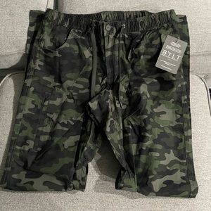 NWT BYLT Mens Weekender Camo Pants XL